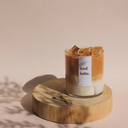 coffee latte scented candle